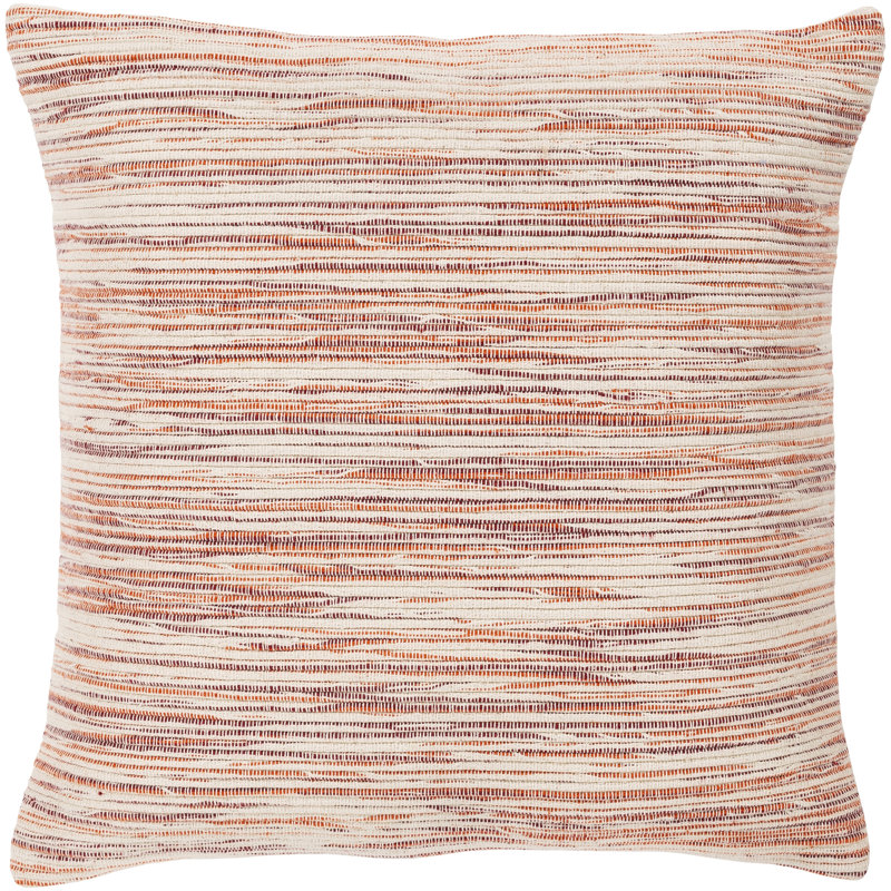 Zuma Cotton Reversible Throw Pillow, Dark Red, Down