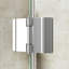  Quadrant Shower Enclosure, Double Hinged Door, 8mm Safety Glass With Acrylic Shower Tray (1000 x 1000mm)
