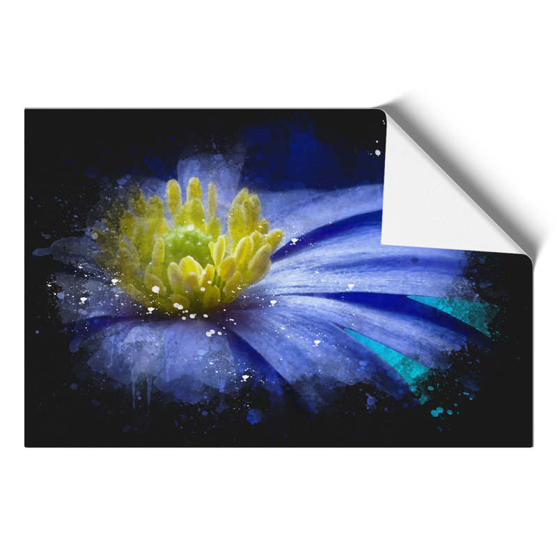 Blue Flower - No Frame Print, 59cm H x 84cm W x 0.1cm D