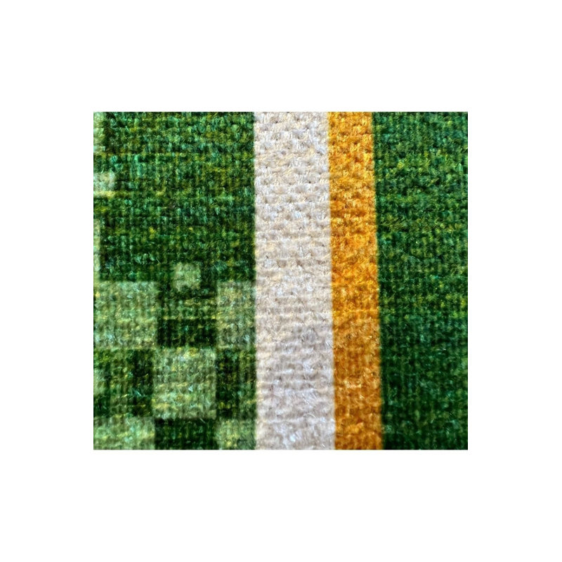 Tapis lavable Green Leopard, Tapis de couloir 3 pi 3 po x 9 pi 10 po