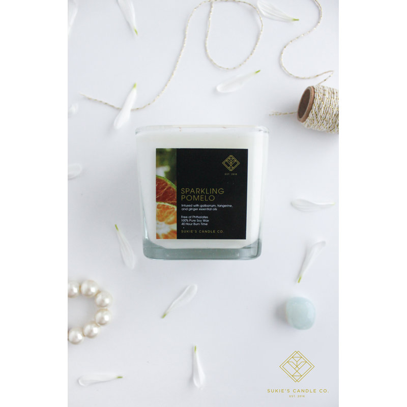 Bougie pétillante parfumée Pomelo