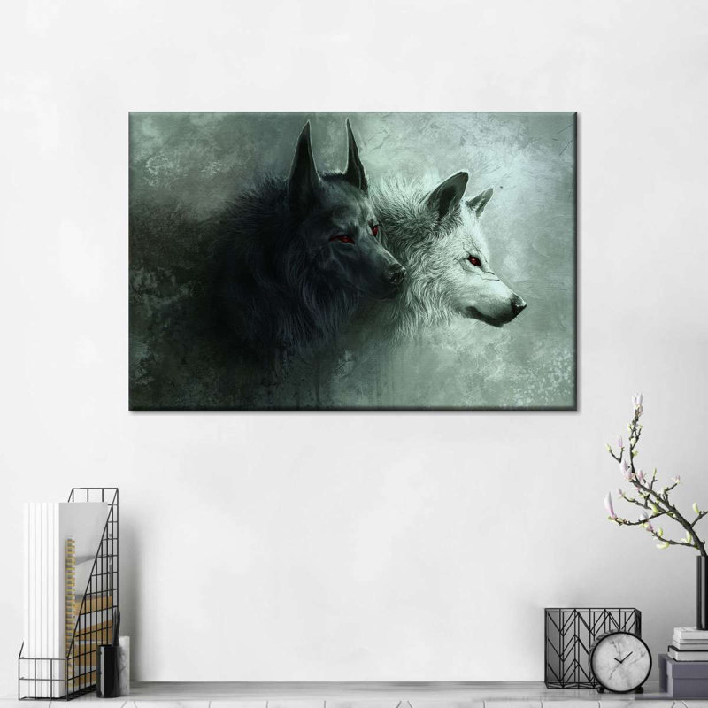Sinister Wolves, reproduction sur toile, H 30 po x l 45 po x P 1,25 po