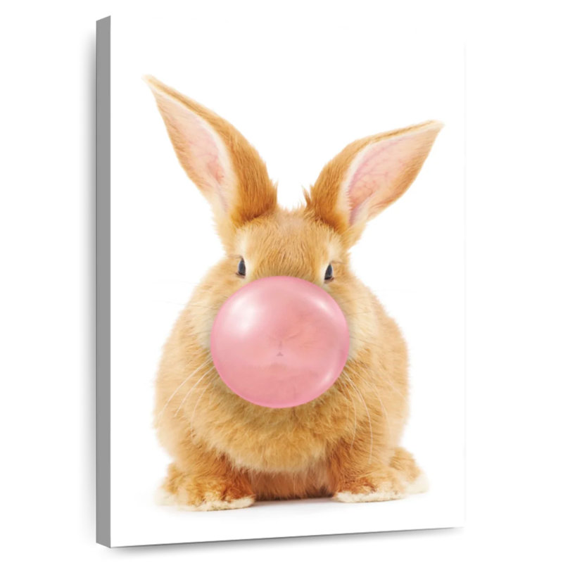 Rabbit Bubble Gum, 24" H x 16" W