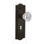 Meadows Plate with Decorative Keyhole and Crystal Door Knob-759357999-759357990