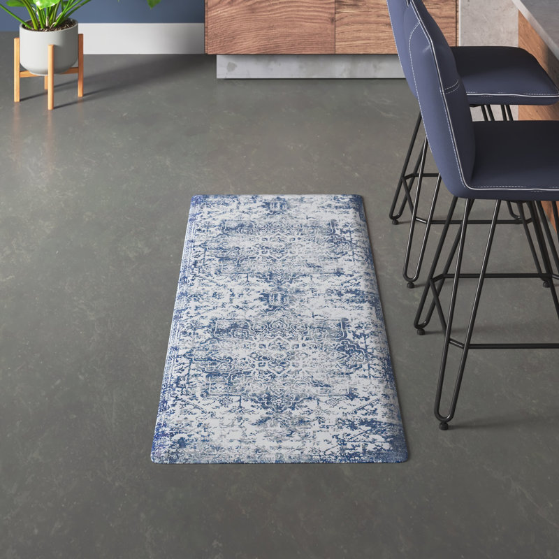 Ranson Anti-Fatigue Mat, Rectangle 2' x 5', Blue