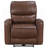 Saddle Brown Upholstered Power Recliner Chair