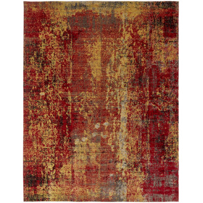 Bumgardner Area Rug in Red/Yellow