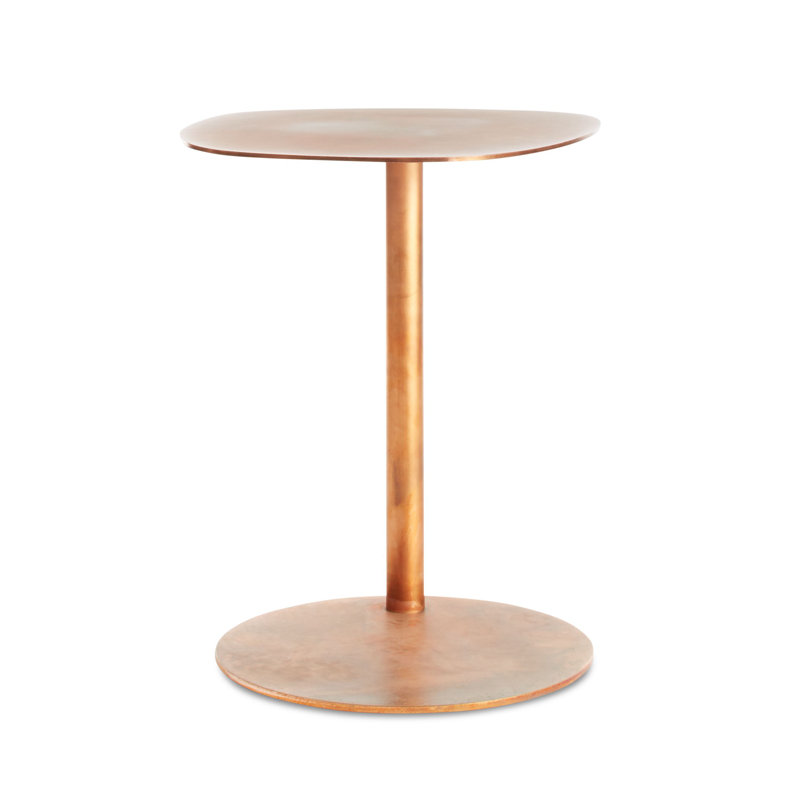 Swole Single End Table, Copper, 20" H x 20" W x 15" D