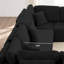 108" Modular Corduroy Sofa with Removable Ottoman & No Assembly-120785845
