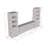 Fiorenze 120.5" Modern Entertainment Center with Electric Fireplace, High Gloss Finish, Media Storage-1729643434