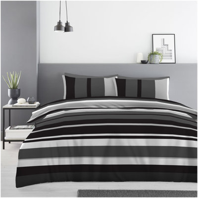 Cotton Blend Plaid Duvet Cover Set with Pillowcases Included