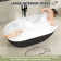 59'' x 30'' Freestanding Contemporary Soaking Acrylic Bathtub with Overflow and Drain