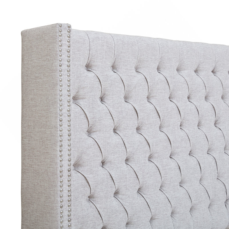 Upholstery Headboard Grey Queen