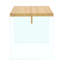 Table basse avec table d'appoint en verre trempé transparent-418897416