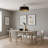 Balsam 5-Light Matte Black Semi-Flush Mount