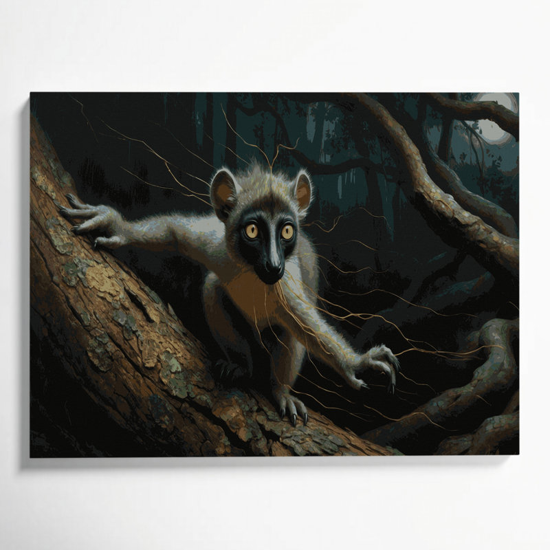 Art animalier sur toile, faune, H 11 po x l 14 po