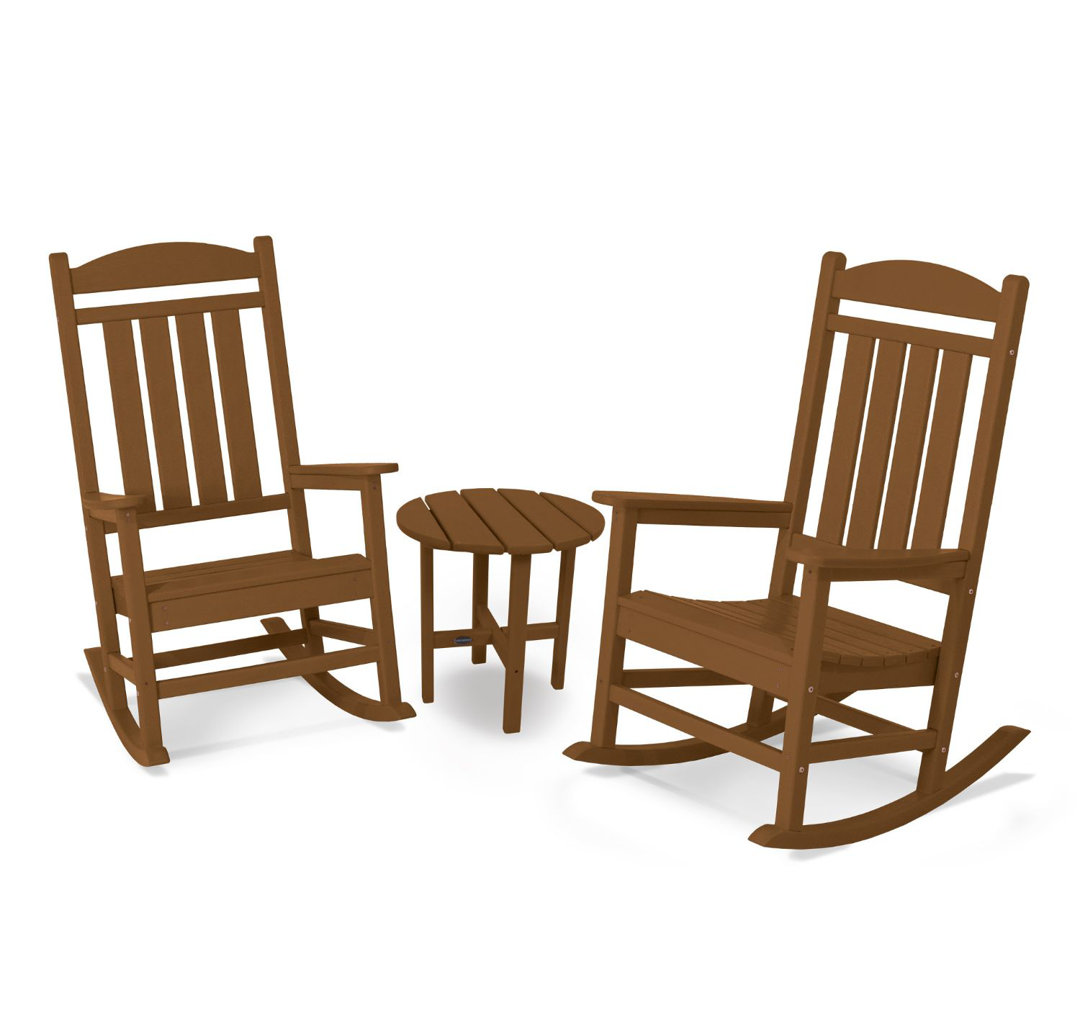 POLYWOOD Presidential 3-Piece Rocker Set POLYWOOD® Frame 