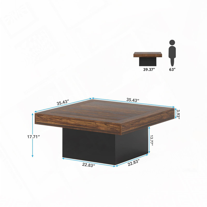 Table basse 35,4 po Farmhouse