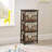 Jhavon 3 Drawer Wooden Cabinet with Wicker Storage Baskets and Brown Bear Design for Home Organization