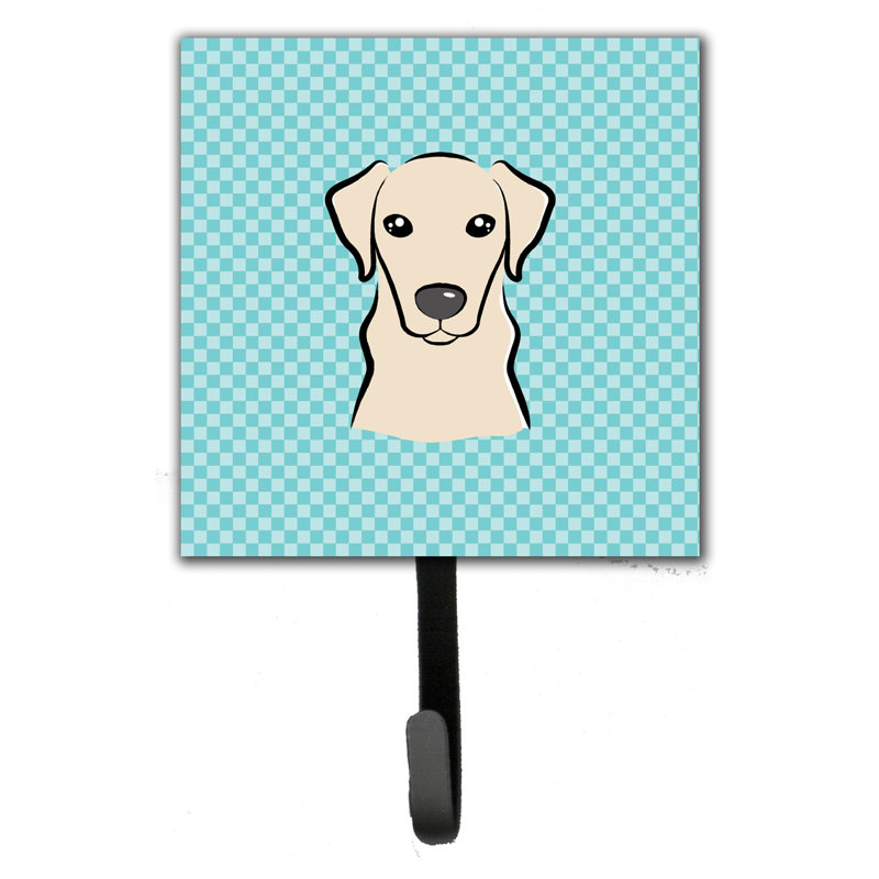 Crochet mural damier de labrador, Beige