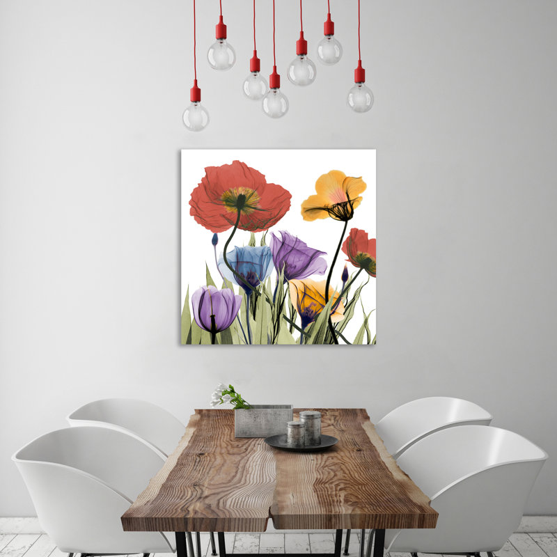 Fleurs, impression sur toile tendue, H 12 po x l 12 po