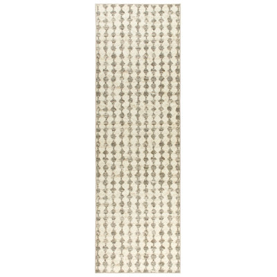 Izzy Grey Machine Printed Washable Rug