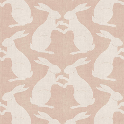 Kids Rabbits 10' L x 24" W Peel and Stick Wallpaper Tile