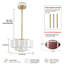 Suspension en verre blanc laiteux de 35,5 cm (14 po) pour îlot de cuisine, luminaire suspendu moderne pour table à manger