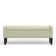 52" Upholstered Storage Bench With Truncated Arms and Nailhead Trim