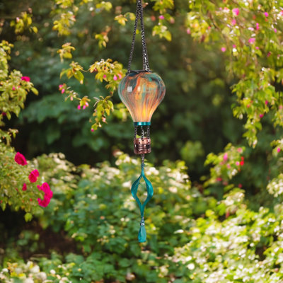 27,5 po de long avec panier en cuivre et montgolfière solaire Aqua Drop