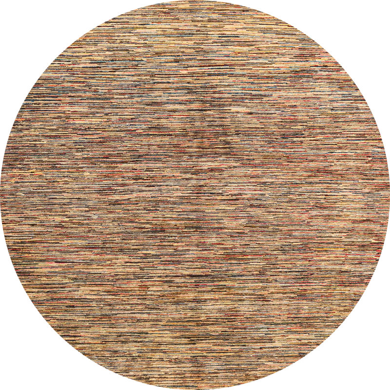 Tapis abstrait moderne 4255, Rond 6 pi