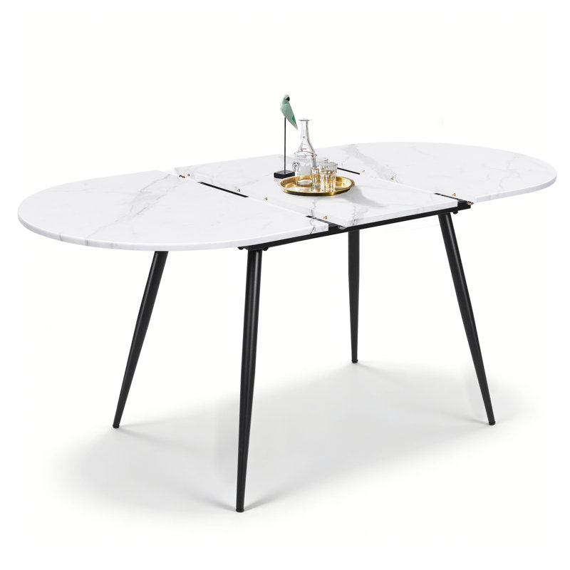 6 - Person Extendable Dining Set, Grey, White