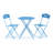 Alfreda 2 - Person Metal Patio Dining Set with Round Table-1876519303