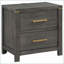 Table de chevet 2 tiroirs avec port USB Herndon
