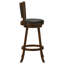 Chaise de bar pivotante rembourrée Jackman Châtaignier-43741413