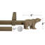 Tringle à rideaux simple ajustable Oren Bear-21786370-21786373