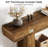 63 Inch Farmhouse 2-Tier Rustic Console Table With Storage Shelf And U-Shaped Gray Base, Perfect For Entryways And Living Rooms-1335701163