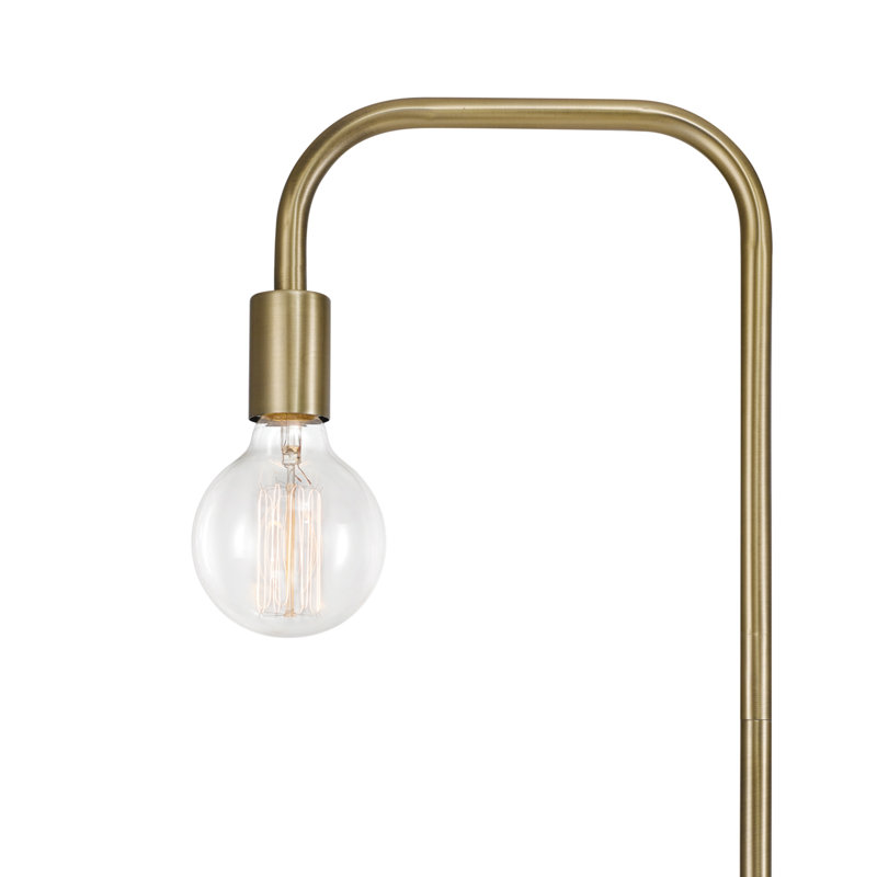 Lampe sur pied arquée 70 po Kazutaka, Laiton mat