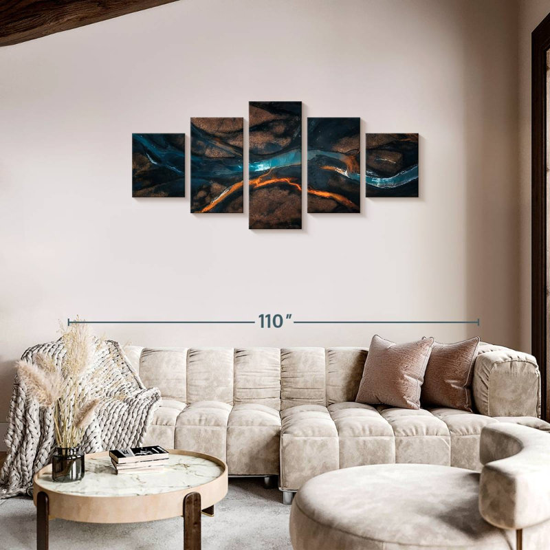 Converging Streams, 34" H x 74" W