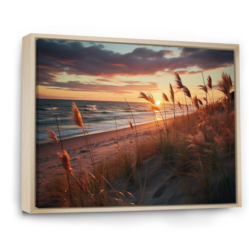 " Golden Sands A Mesmerizing XIII ", 30" H x 40" W x 1.5" D, Natural Floater Framed