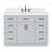 Tidworth 48'' Solid Wood Single Bathroom Vanity with 1.5'' Carrara Quartz Top Sink-641318183-658798173