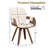 Braiden Swivel Faux Leather Dining Chair-610463323