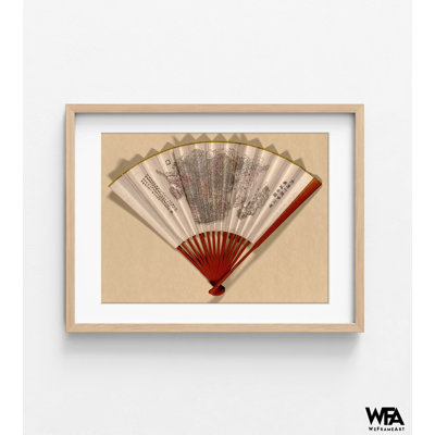 Fan Map Of Japan-China And Korea, Large Asian Fan Poster Print, Asian Atlas Decor, Japanese Wall Art, Korean Poster Print, Chinese Decor