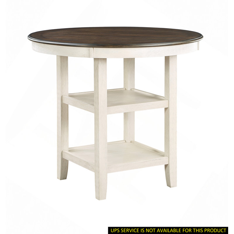 1 table de hauteur comptoir avec 2 tablettes