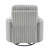 Gray Corduroy Swivel Glider Recliner Chair