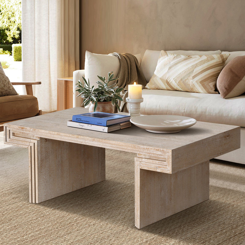 Table basse American Vintage, Naturel antique