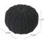 Pouf tricoté