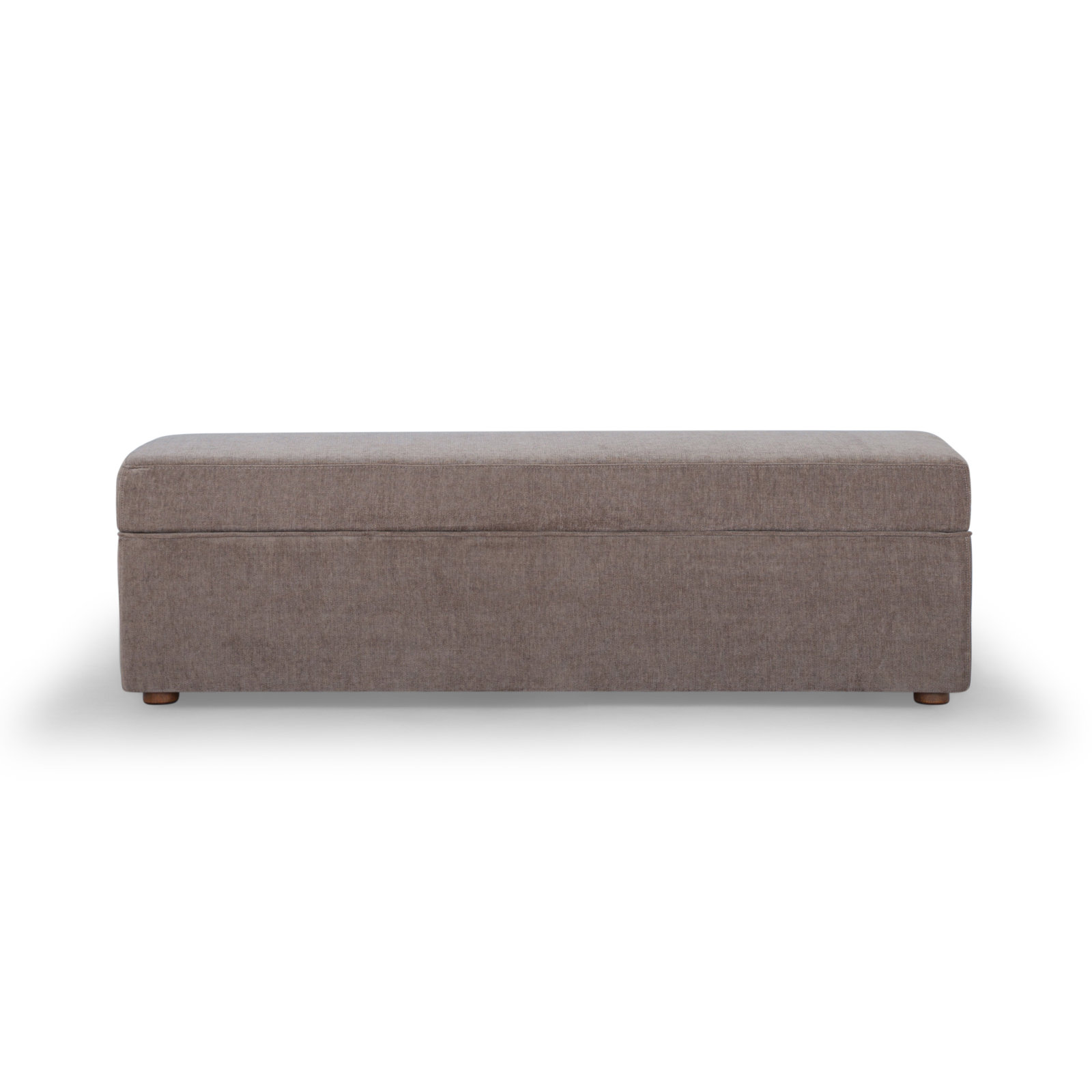 Mel Storage Bench, Honeycomb Walnut Chenille