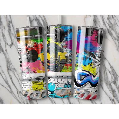 Choose Handmade Tumblers 591 mL Vacuum Insulated Stainless Steel (18/8) Travel Tumbler with Straw
