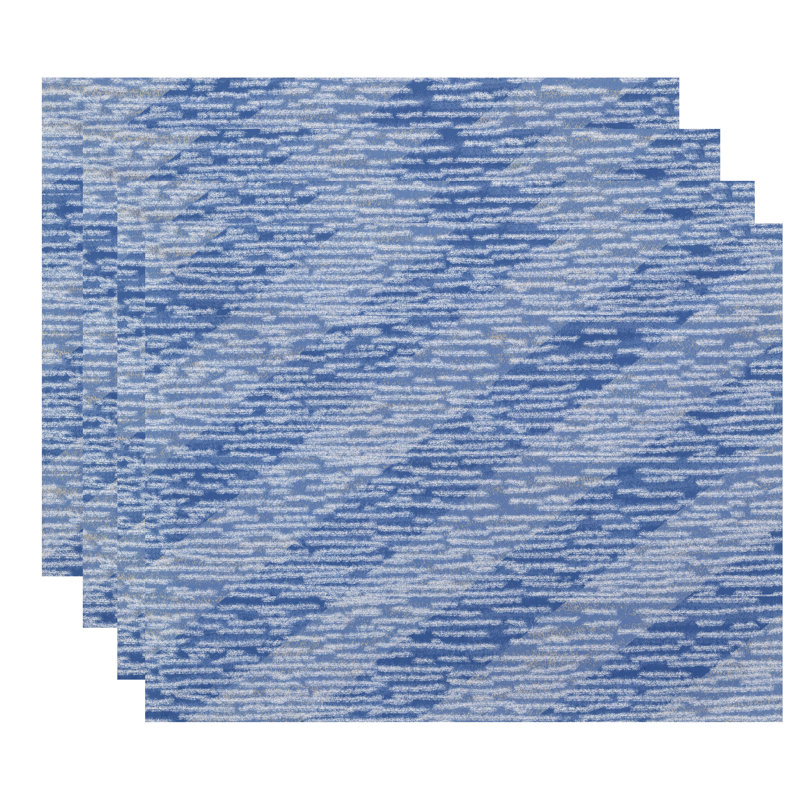 Ensemble de napperons 4 pièces Eastbourne, Bleu